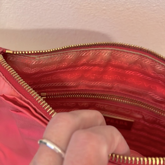 Prada Hot Pink Fiocco Bow Tessuto Nylon Crossbody - Picture 14 of 15